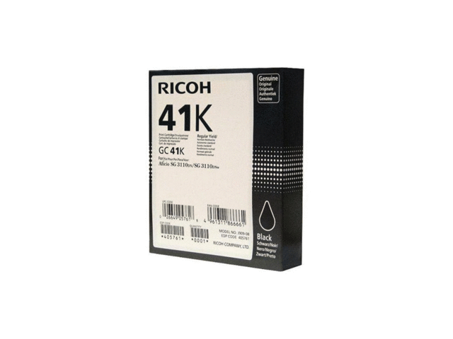 Консумативи Оригинална касета с гел Ricoh Black Gel High Yield GC 41K