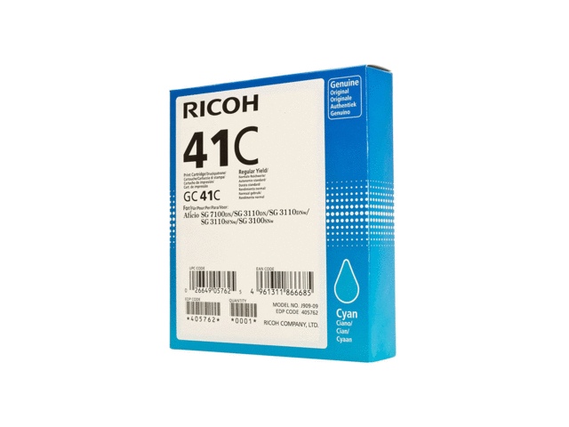 Консумативи Оригинален Ricoh Cyan Gel High Yield GC 41C