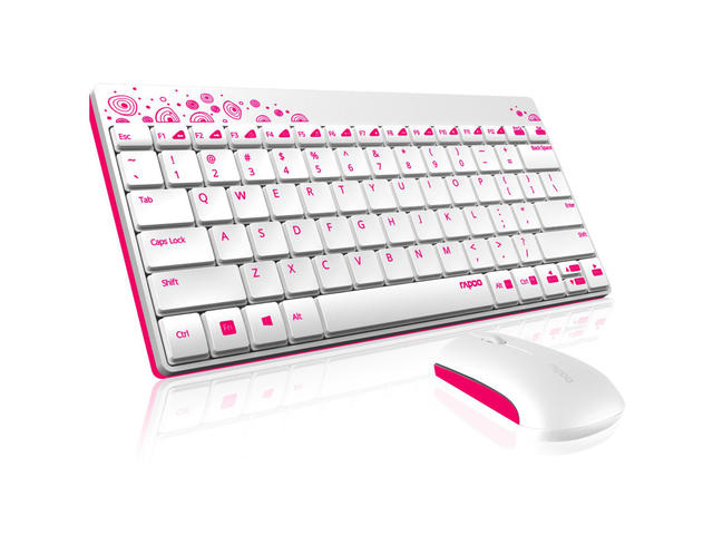 Клавиатури Rapoo 8000, в бяло