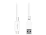 Кабели и Адаптери Macally - USB-C към USB A кабел, бял, 180 см