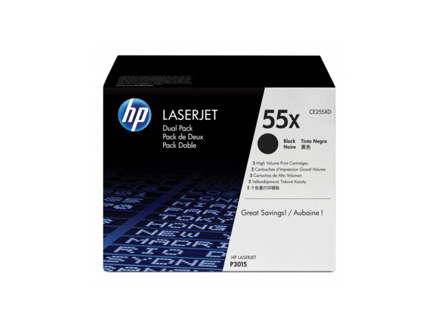 Консумативи Оригинален тонер HP 55X Black Dual Pack