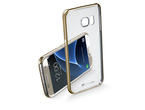 Калъфи Cellular line ClearCrystal за Samsung Galaxy S7, златист-прозрачен