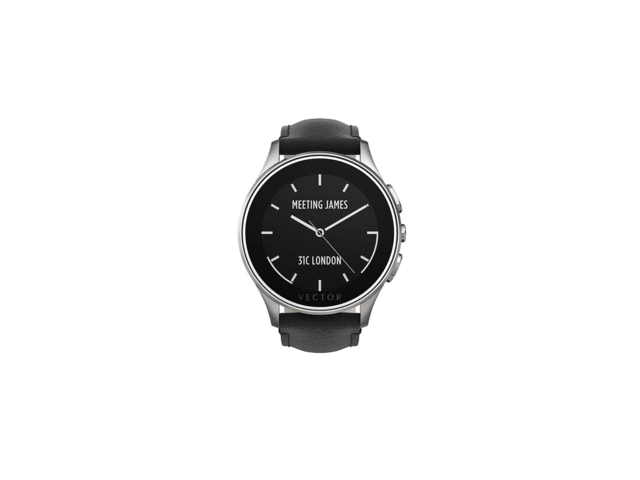 Смарт часовници Vector Luna Black Leather - Small