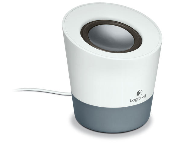 Колони Logitech Z50, в бяло-сиво