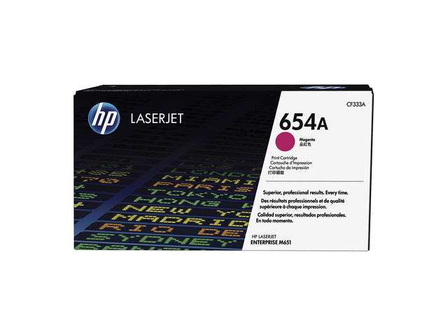 Консумативи Оригинален тонер касета HP 654A Magenta