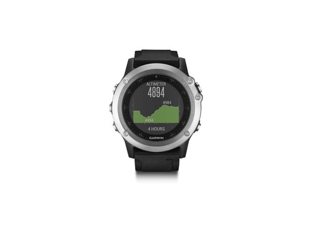 Смарт часовници Garmin fēnix 3 HR - сребрист с черна каишка