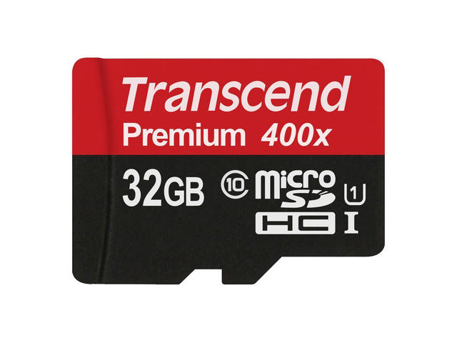 Карти памет Transcend Premium 32GB microSDHC Class 10 400x