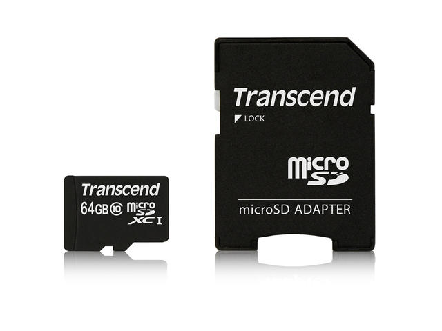 Карти памет Transcend 64GB microSDXC Class 10 UHS-I