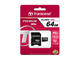 Карти памет Transcend 64GB microSDXC Class 10 UHS-I