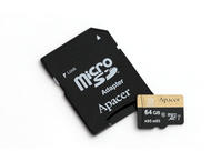 Карти памет 64GB microSDXC Apacer UHS-I U3 Class 10