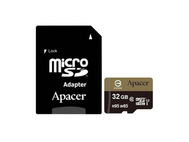 Карти памет 32GB microSDXC Apacer UHS-I U3 Class 10