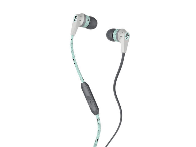 Слушалки Skullcandy Ink’d 2, в сиво-светлозелено