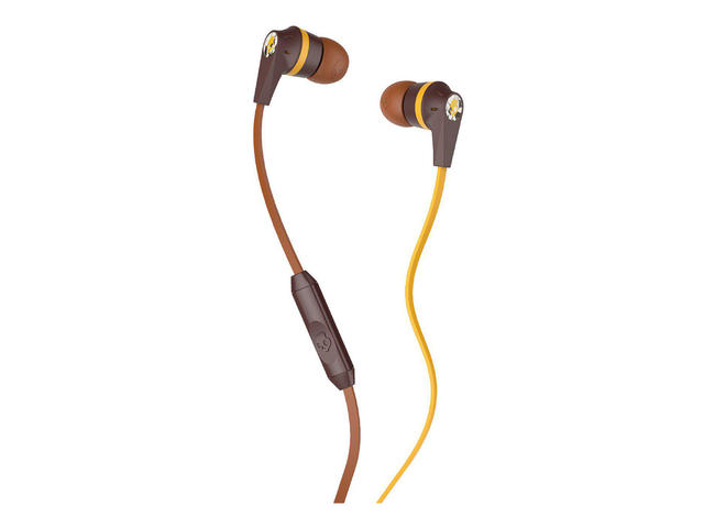 Слушалки Skullcandy Riot, в кафяво-червено