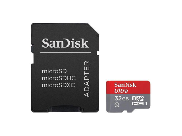 Карти памет 32GB microSDHC SanDisk Ultra Class 10 UHS-I 80 MB/s