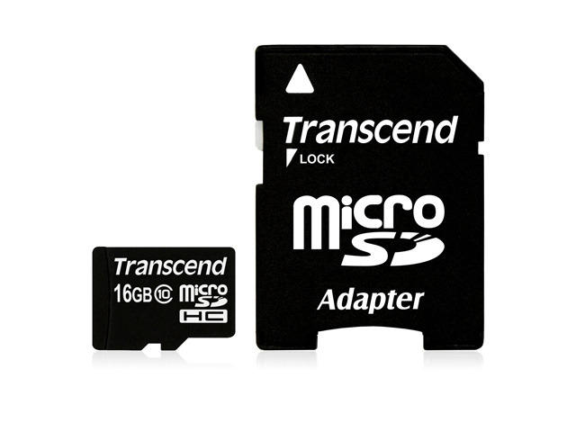 Карти памет Transcend 16GB microSD Class 10