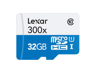 Карти памет 32GB microSDHC Lexar High-Performance 300x Adapter