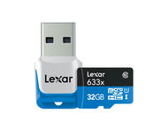 Карти памет 32GB microSDHC Lexar High-Performance 633x USB