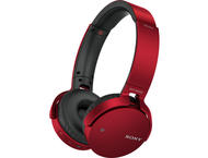 Слушалки Sony MDR-XB650BT, в червено