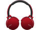 Слушалки Sony MDR-XB650BT, в червено