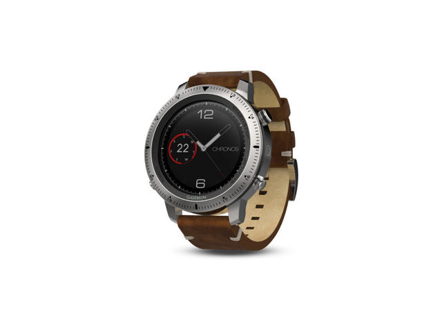 Смарт часовници Garmin fenix Chronos - стоманен с кожена каишка