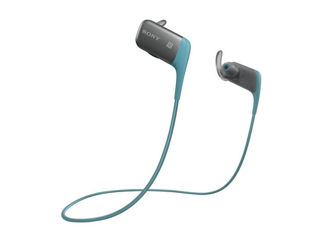 Слушалки Sony MDR-AS600BT, в синьо