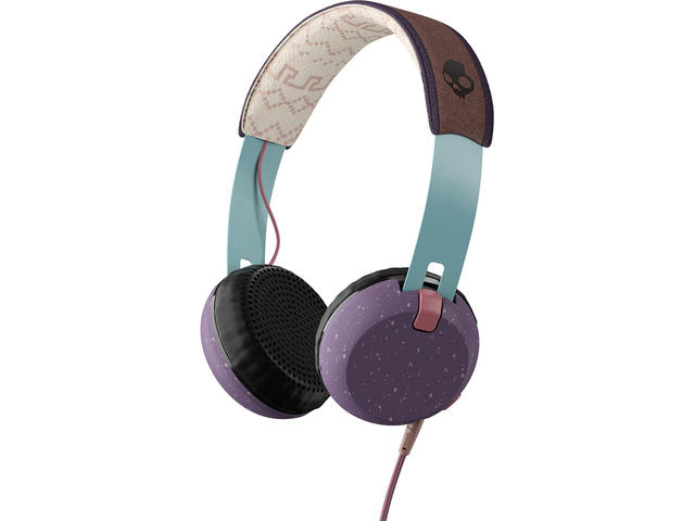Слушалки Skullcandy Grind, в лилаво-кафяво