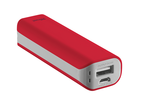 Външни батерии TRUST Primo Power Bank 2200 mAh, в червено