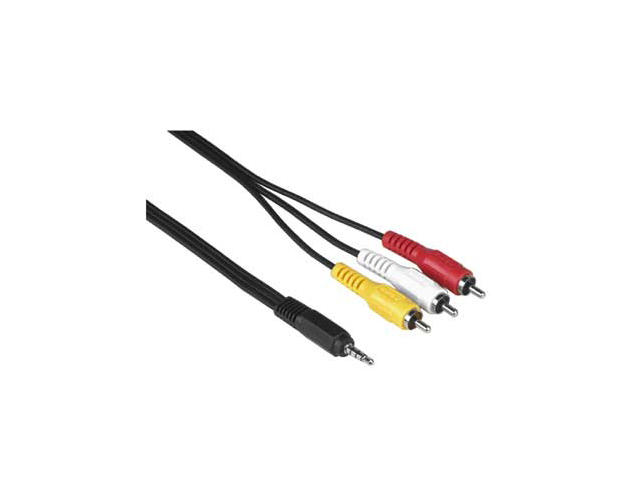 Кабели и Адаптери Кабел за видео връзка Hama , 4-пинов 3,5 мм жак - 3 RCA чинча