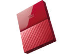 Външни HDD 1TB WD My Passport, в червено