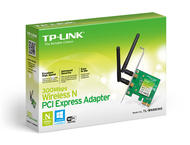 Безжични адаптери TP-LINK 300Mbps Wireless N PCI Express Adapter