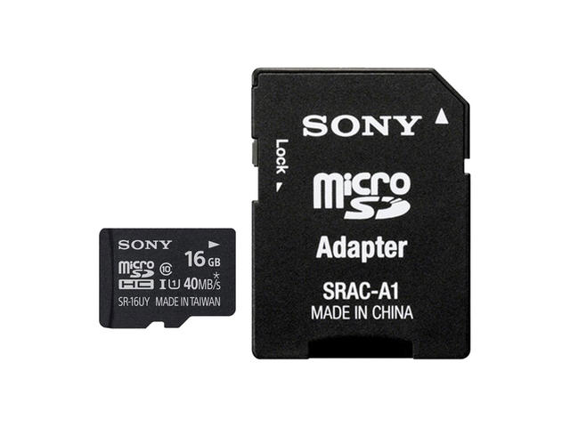 Карти памет 16GB microSDHC карта Sony Class 10 + ключодържател
