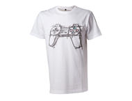 Облекло и аксесоари Playstation T-Shirt White Controller, Size XL