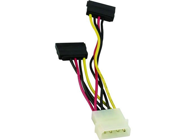 Кабели и Адаптери VCom Кабел SATA Power 2x - CE352-0.15m