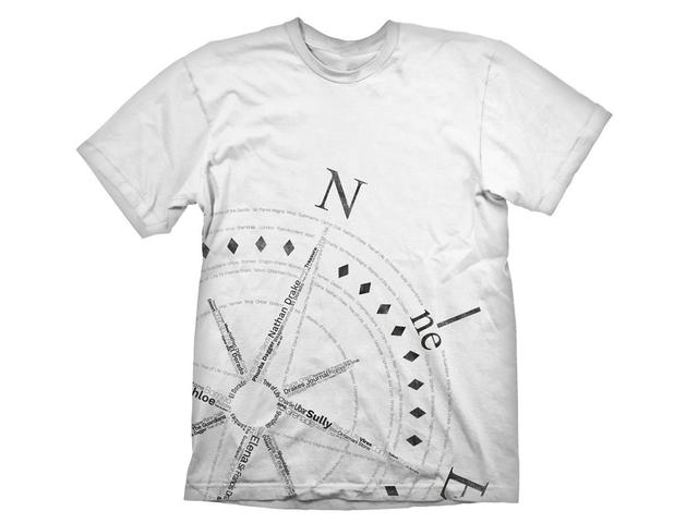 Облекло и аксесоари Uncharted 4 T-Shirt Compass, Size M
