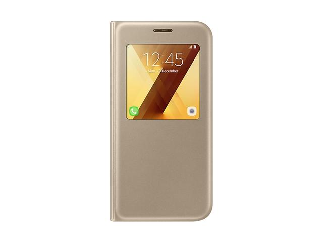 Калъфи Samsung S View Standing Cover за Galaxy A5 (2017), в златисто