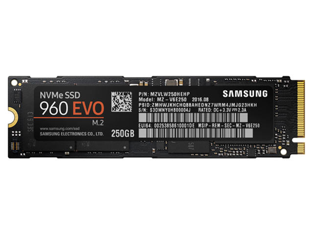 SSD 250GB Samsung 960 EVO NVMe PCIe 3.0 x4