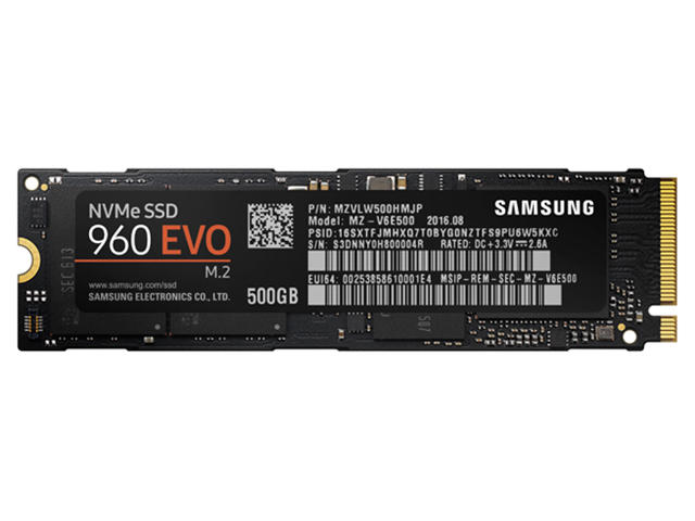 SSD 500GB Samsung 960 EVO M.2 NVMe