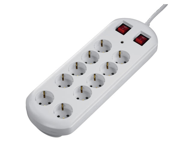 Разклонители Hama Power Strip, 10 гнезда