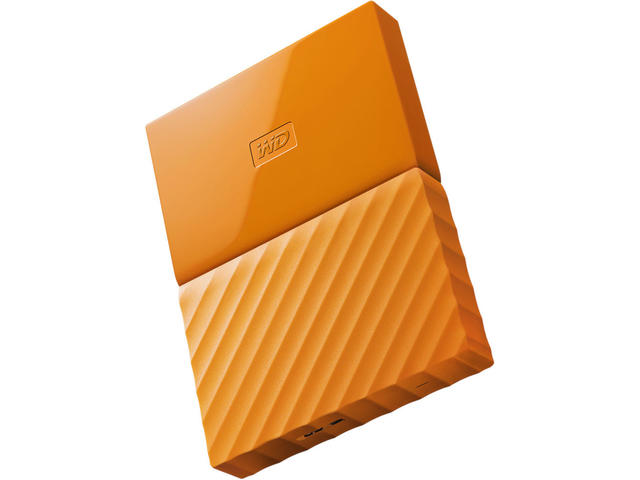Външни HDD 1TB WD My Passport, в оранжево