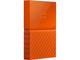 Външни HDD 1TB WD My Passport, в оранжево