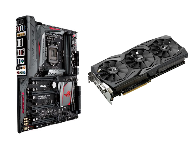 Дънни платки Комплект Asus MAXIMUS VIII EXTREME + Asus GeForce ROG STRIX GTX 1080-A8G-GAMING