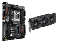 Дънни платки Комплект Asus ROG STRIX X99 GAMING  + Asus ROG STRIX GeForce GTX 1070-O8G-GAMING