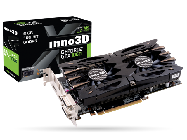 Видео карти Inno3D GeForce GTX 1060 6GB X2