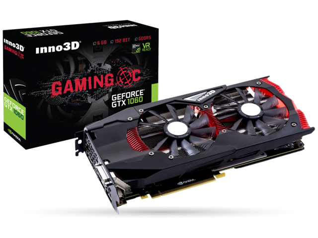 Видео карти Inno3D GeForce GTX 1060 6GB Gaming OC
