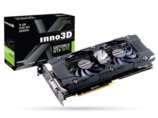 Видео карти Inno3D GeForce GTX 1070 X2 V2