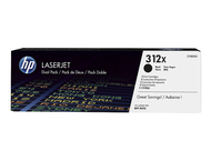 Консумативи Оригинален консуматив HP 312X 2- Pack High Yield Black LaserJet Toner Cartridges 