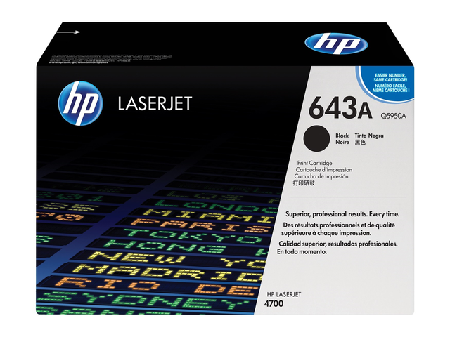 Консумативи Оригинален тонер HP 643A Black LaserJet