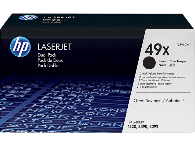 Консумативи Оригинален тонер HP 49X Black Dual Pack LaserJet