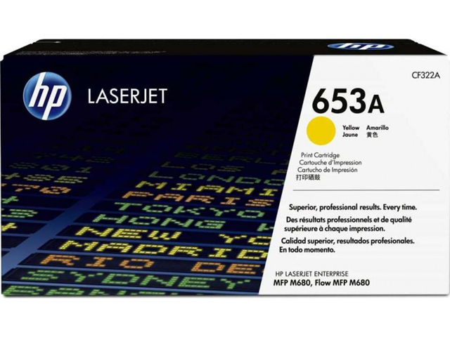 Консумативи Оригинален тонер HP 653A Yellow Original LaserJet