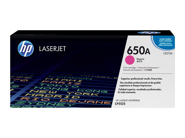 Консумативи Оригинален тонер HP 650A Magenta LaserJet